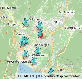 Mappa Via Cavallo, 38062 Arco TN, Italia (2.08909)