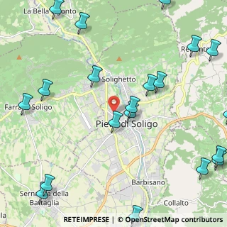 Mappa Via Antonio Vivaldi, 31053 Pieve di Soligo TV, Italia (3.086)