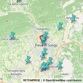 Mappa Via Antonio Vivaldi, 31053 Pieve di Soligo TV, Italia (2.38733)