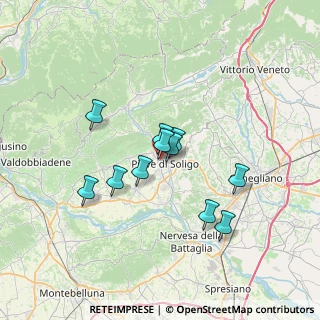 Mappa Via Antonio Vivaldi, 31053 Pieve di Soligo TV, Italia (5.34364)