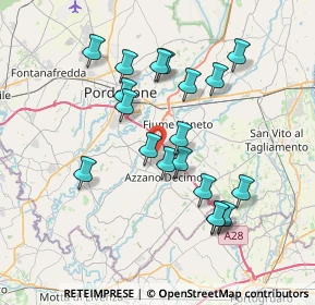 Mappa Via Nuova Fratte, 33082 Azzano Decimo PN, Italia (6.79421)