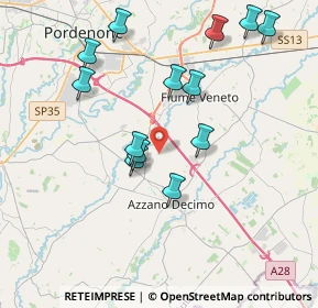 Mappa Via Nuova Fratte, 33082 Azzano Decimo PN, Italia (3.86154)