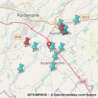 Mappa Via Nuova Fratte, 33082 Azzano Decimo PN, Italia (3.54083)