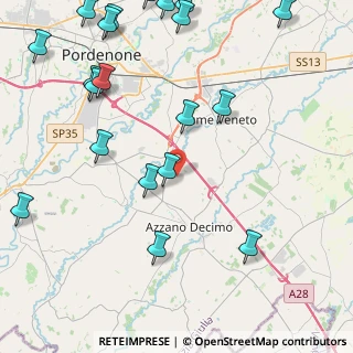 Mappa Via Nuova Fratte, 33082 Azzano Decimo PN, Italia (5.847)
