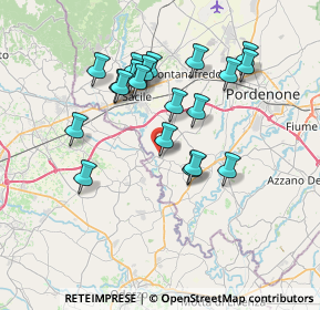 Mappa Via Galileo Galilei, 33070 Brugnera PN, Italia (6.6005)