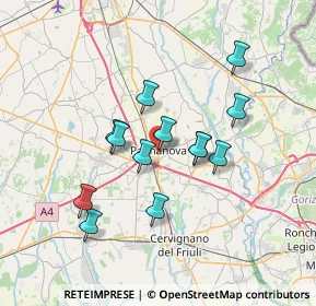 Mappa Via Cairoli, 33057 Palmanova UD, Italia (5.85077)