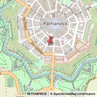 Mappa Via Cairoli, 6, 33057 Palmanova UD, Italia, 33057 Palmanova, Udine (Friuli-Venezia Giulia)