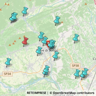 Mappa Via Sartori, 31053 Pieve di Soligo TV, Italia (4.757)