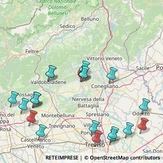 Mappa Via Sartori, 31053 Pieve di Soligo TV, Italia (21.6335)
