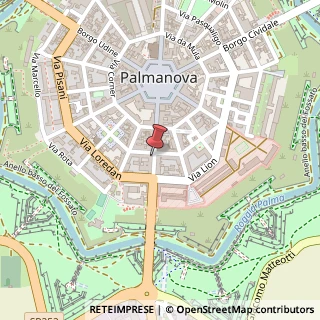 Mappa Borgo Aquileia, 17, 33057 Palmanova, Udine (Friuli-Venezia Giulia)