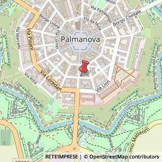 Mappa Via Bandiera Moro, 2, 33057 Palmanova, Udine (Friuli-Venezia Giulia)