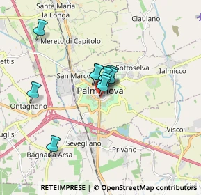 Mappa Via Lion, 33057 Palmanova UD, Italia (1.06909)