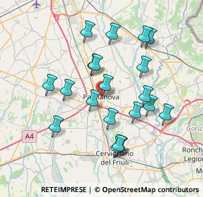 Mappa Via Lion, 33057 Palmanova UD, Italia (6.98)