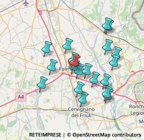 Mappa Via Lion, 33057 Palmanova UD, Italia (6.206)