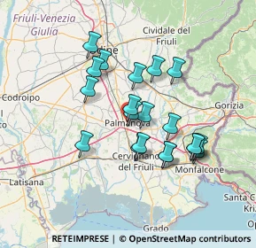 Mappa Via Lion, 33057 Palmanova UD, Italia (11.794)