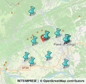 Mappa 31010 Farra di Soligo TV, Italia (3.44667)