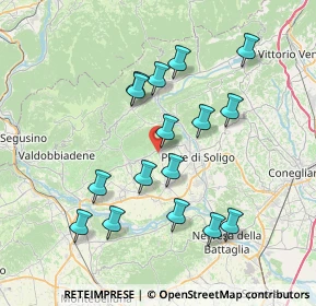 Mappa 31010 Farra di Soligo TV, Italia (7.08125)