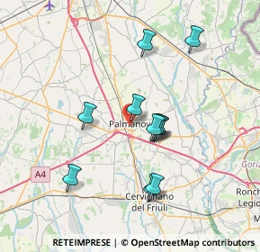 Mappa Via Rota, 33057 Palmanova UD, Italia (6.17818)