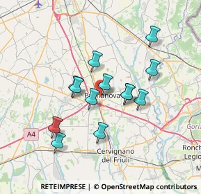 Mappa Via Rota, 33057 Palmanova UD, Italia (5.85846)