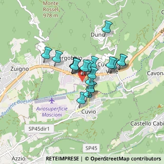 Mappa Villaggio Primavera I, 21030 Cuveglio VA, Italia (0.562)