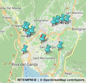 Mappa Localtià S. Tomaso, 38066 Riva del Garda TN, Italia (1.6575)