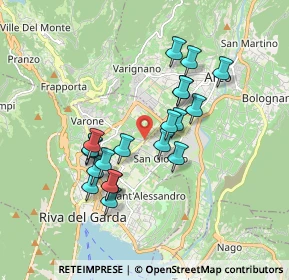 Mappa Localtià S. Tomaso, 38066 Riva del Garda TN, Italia (1.5465)