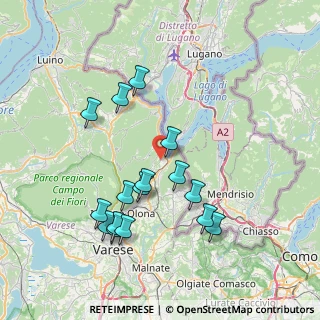 Mappa Via Cuasso, 21050 Porto Ceresio VA, Italia (7.57375)
