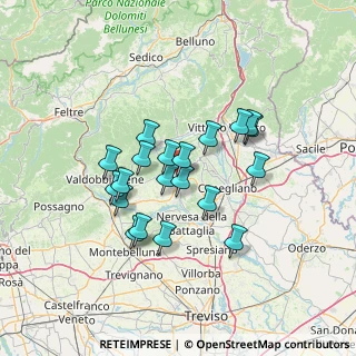 Mappa Via Don Mario Gerlin, 31053 Pieve di Soligo TV, Italia (11.0125)