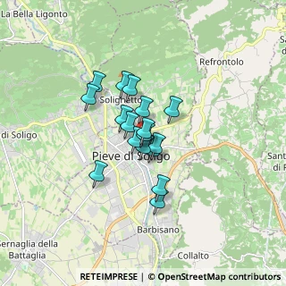 Mappa Via Don Mario Gerlin, 31053 Pieve di Soligo TV, Italia (1.06059)