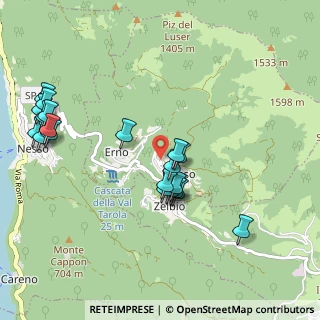 Mappa Via Adeletto Zerboni, 22020 Veleso CO, Italia (1.0595)