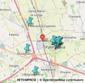 Mappa Via Mazzini, 33057 Palmanova UD, Italia (1.55091)