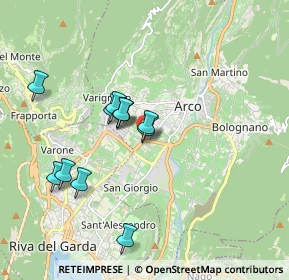 Mappa Via Santa Caterina, 38062 Arco TN, Italia (1.5625)