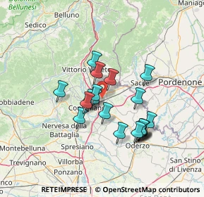 Mappa 31020 San Fior TV, Italia (11.4555)