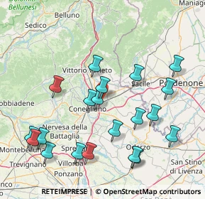 Mappa 31020 San Fior TV, Italia (17.1375)