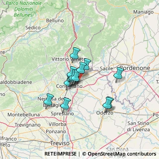 Mappa 31020 San Fior TV, Italia (9.21286)