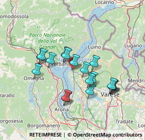 Mappa Via S. Fermo, 21014 Laveno-Mombello VA, Italia (12.29444)