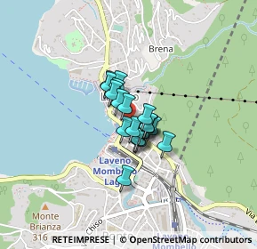 Mappa Viale Porro, 21014 Laveno-Mombello VA, Italia (0.2075)