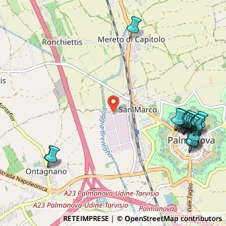 Mappa Via Primo Maggio, 33057 Palmanova UD, Italia (1.4645)