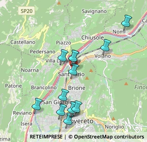 Mappa Localita S Ilario, 38068 Rovereto TN, Italia (1.91615)