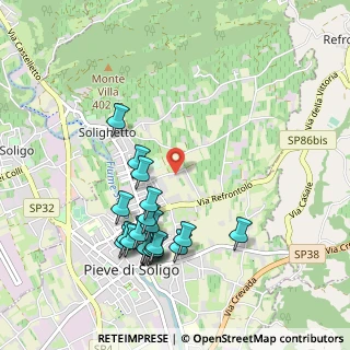 Mappa Via Mudolere, 31053 Pieve di Soligo TV, Italia (1.0065)