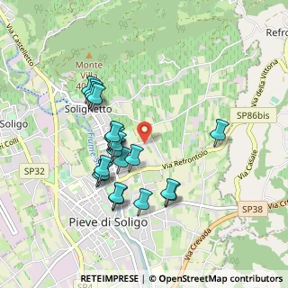 Mappa Via Mudolere, 31053 Pieve di Soligo TV, Italia (0.8345)