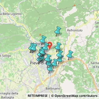 Mappa Via Mudolere, 31053 Pieve di Soligo TV, Italia (1.3415)