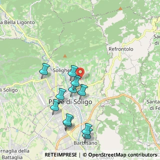 Mappa Via Mudolere, 31053 Pieve di Soligo TV, Italia (1.95455)