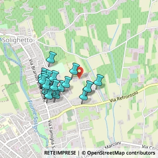 Mappa Via Mudolere, 31053 Pieve di Soligo TV, Italia (0.43793)