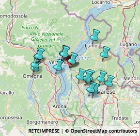 Mappa Lungolago Alessandro Volta, 21014 Laveno-Mombello VA, Italia (10.5125)