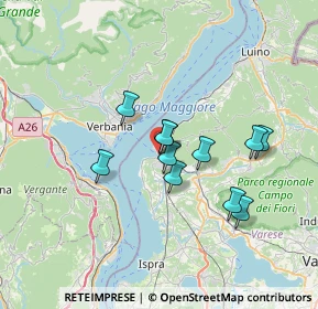 Mappa Lungolago Alessandro Volta, 21014 Laveno-Mombello VA, Italia (5.41818)