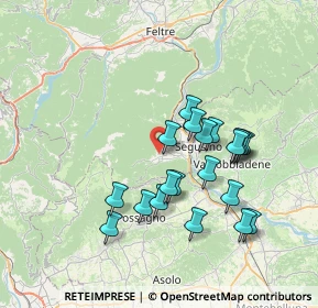 Mappa Via Sorafontana, 32031 Alano di Piave BL, Italia (6.6555)