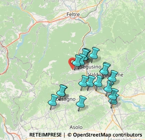 Mappa Via Sorafontana, 32031 Alano di Piave BL, Italia (6.12947)