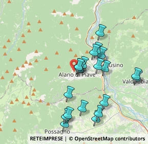 Mappa Via Sorafontana, 32031 Alano di Piave BL, Italia (3.678)
