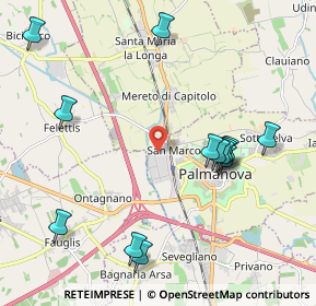 Mappa Via Iᵒ Maggio, 33057 Palmanova UD, Italia (2.28308)